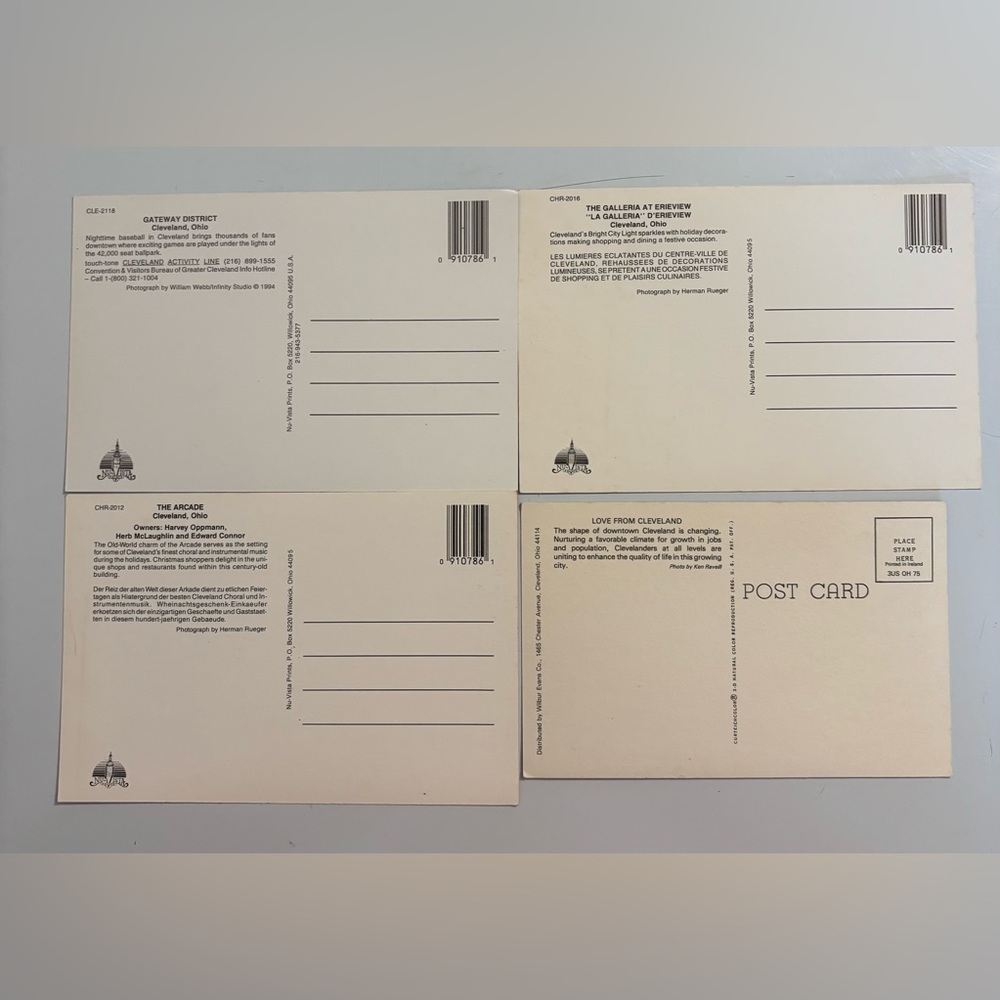 2 for $30 Vintage Ohio & Buffalo Landmark Postcard Set unused - Picture 3 of 8